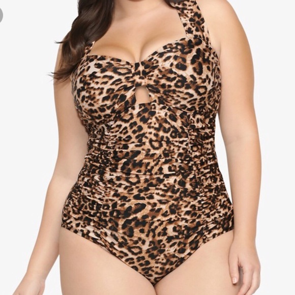 torrid leopard swimsuit